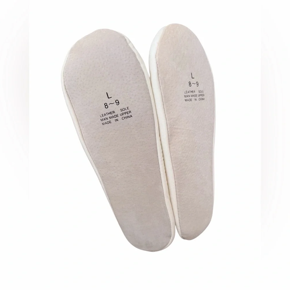 Davids Bridal Comfy Soft White‎ Ballet Flats with Bow